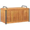 vidaXL Bo&icirc;te &agrave; coussins d'ext&eacute;rieur bois d'acacia solide et acier
