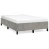 vidaXL Cadre de lit sans matelas gris clair 120x190 cm velours