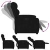 vidaXL Fauteuil inclinable &eacute;lectrique noir velours