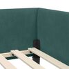 vidaXL Cadre de lit d'angle Vert fonc&eacute; 100 cm x 200 cm