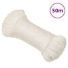 vidaXL Corde de travail blanc 3 mm 50 m polypropyl&egrave;ne