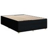 vidaXL Sommier &agrave; lattes de lit avec matelas Noir 160x200 cm Tissu