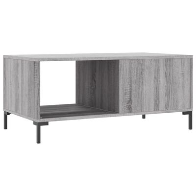 vidaXL Table basse sonoma gris 90x50x40 cm bois d'ingénierie
