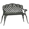 vidaXL Banc de jardin 108 cm Aluminium coul&eacute; Vert