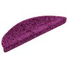 vidaXL Tapis d'escalier 20 pi&egrave;ces 56 x 17 x 3 cm Violet Demi-rond