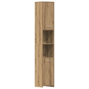 vidaXL Armoire de salle de bain ch&ecirc;ne artisanal 30x30x183,5 cm