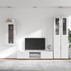 vidaXL Ensemble meuble TV avec tiroir Blanc Bois d'ing&eacute;nierie