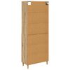 vidaXL Haut Armoire Ch&ecirc;ne artisanal 69,5 x 32,5 x 180 cm
