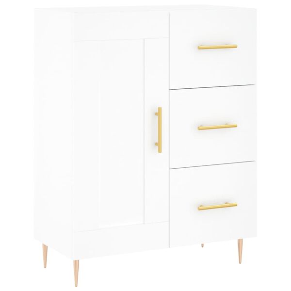 vidaXL Buffet blanc 69,5x34x90 cm bois d'ing&eacute;nierie