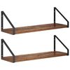 vidaXL &Eacute;tag&egrave;res Murales 2 pc Bois ancien 50 x 16 x 15,5 cm