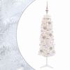 vidaXL Sapin de No&euml;l artificiel &eacute;troit avec boules 150 cm 150 LED