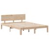 vidaXL Lit biblioth&egrave;que sans matelas 140x190 cm bois de pin massif