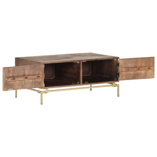 vidaXL Table basse 90x50x40 cm Bois de manguier massif
