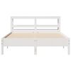vidaXL Cadre de lit sans matelas blanc 140x200 cm bois de pin massif