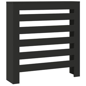 vidaXL Cache-radiateur noir 78x20x82 cm bois d'ing&eacute;nierie