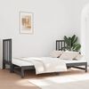 vidaXL Lit coulissant sans matelas gris 2x(90x190) cm