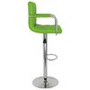 vidaXL Tabourets de bar lot de 2 vert similicuir