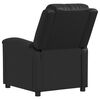 vidaXL Fauteuil électrique de massage Noir Similicuir