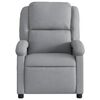 vidaXL Fauteuil inclinable Gris clair Tissu