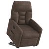 vidaXL Fauteuil inclinable marron tissu microfibre
