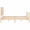 vidaXL Cadre de lit sans matelas 140x190 cm bois massif