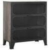 vidaXL Armoire de rangement Gris 72x36x82 cm M&eacute;tal et MDF