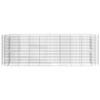 vidaXL Lit sur&eacute;lev&eacute; &agrave; gabion Fer galvanis&eacute; 330x50x100 cm
