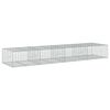 vidaXL Panier gabion avec couvercle 400x100x50 cm fer galvanis&eacute;