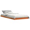 vidaXL Cadre de lit sans matelas cire marron 90x190 cm bois pin massif