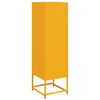 vidaXL Buffet jaune moutarde 36x39x123 cm acier