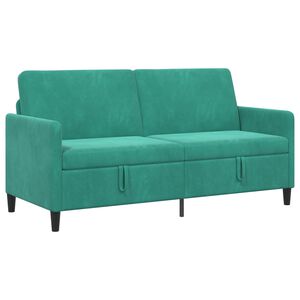 vidaXL Sofa avec rangement Turquoise 172 x 78 x 87 cm Polyester