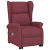 vidaXL Fauteuil de massage Rouge bordeaux Tissu