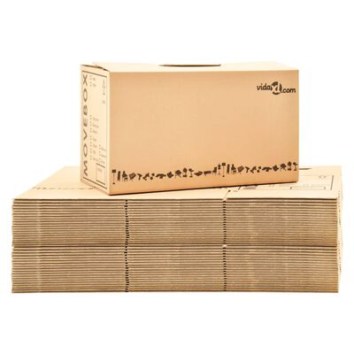 vidaXL Boîtes de déménagement Carton XXL 40 pcs 60x33x34 cm