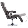 vidaXL Fauteuil TV gris similicuir