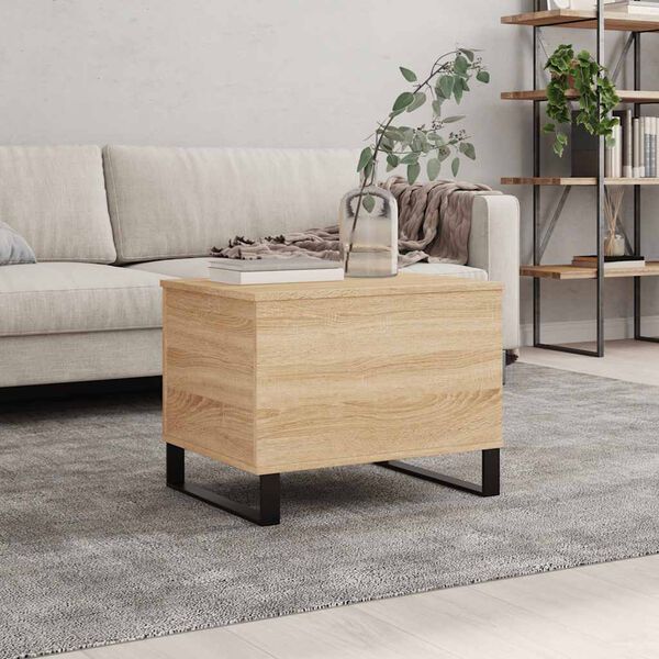 vidaXL Table basse Chêne sonoma 60x44,5x45 cm Bois d'ingénierie
