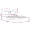 vidaXL Cadre de lit sans matelas ch&ecirc;ne marron 140x200 cm