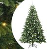 vidaXL Sapin de No&euml;l artificiel avec 300 LED Vert 210 cm PE et PVC
