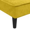vidaXL Chaise longue jaune velours