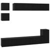 vidaXL Ensemble meuble TV 8 pc Ch&ecirc;ne noir Bois d'ing&eacute;nierie