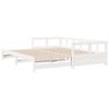 vidaXL Lit de jour sans matelas blanc 80x200 cm bois de pin massif