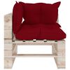 vidaXL Salon palette de jardin 4 pcs avec coussins bois de pin