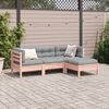 vidaXL Salon de jardin 4 pcs et coussins bois massif sapin de douglas
