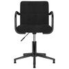 vidaXL Chaise pivotante de salle &agrave; manger Noir Velours
