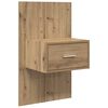 vidaXL Cabinet de chevet 2 pcs Ch&ecirc;ne artisanal 50 x 32,5 x 80cm