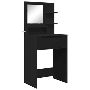 vidaXL Tables de maquillage pour chambre Noir 80 x 39,6 x 135 cm