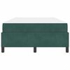 vidaXL Cadre de lit avec matelas Vert fonc&eacute; 120 x 190 cm tissu