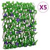 vidaXL&nbsp;Treillis de lierre artificiel extensible 5 pcs vert 180x70 cm