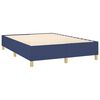 vidaXL Sommier &agrave; lattes de lit et matelas et LED Bleu 140x200 cm Tissu