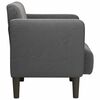 vidaXL Canap&eacute;-chaise accoudoirs gris fonc&eacute; 54 cm tissu velours c&ocirc;tel&eacute;