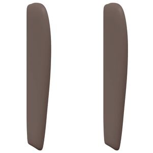vidaXL Oreille de t&ecirc;te de lit Tan PVC